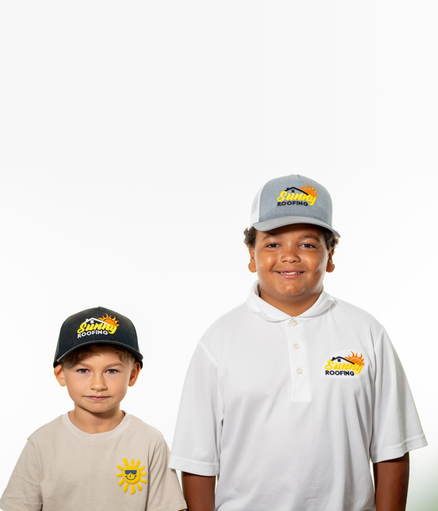 Sunny Roofing support crew kids