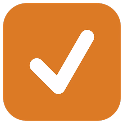 Sunny Roofing Checkmark dark orange