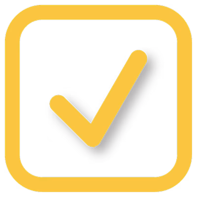 Sunny Roofing Checkmark yellow outline